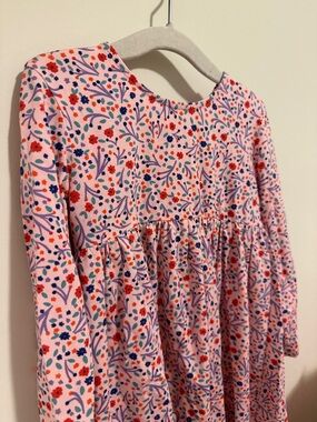 Magnetic Me Pink Floral Long-Sleeve Cotton Dress